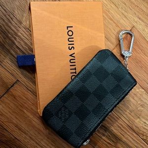Louis Vuitton Key Pouch Damier Graphite coated canvas
